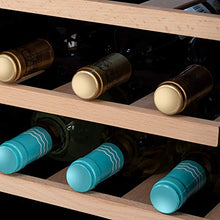 CREATE IKOHS WINECOOLER WOOD M - Cantinetta da 12 bottiglie, 33 l, 70 W, luce LED, display digitale, 3 ripiani, doppio isolamento, zone con temperatura da 11 a 18 gradi, ripiani in legno