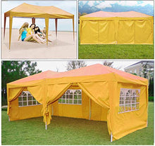 Robusto Gazebo Pieghevole da 3 x 6m,Tenda da Giardino Pieghevole/Retrattile, Impermeabile, Rivestimento in PVC, ha in Dotazione Una Sacca per Il Trasporto Gratuita