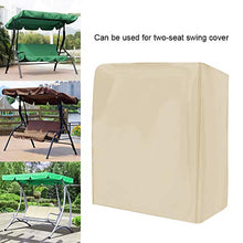 03 Coprisedile per Altalena da Patio con Amaca, Copri-Altalena per Esterni, Parasole per Altalena per Giardino, Accessori per Patio, Altalena per Esterno(Beige)