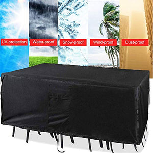 Copertura impermeabile per mobili da giardino, antipolvere, antivento, anti-UV, rettangolare, ovale, per divani e sedie, 250 x 210 x 100 cm