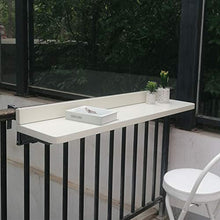 LWZ Tavolo Galleggiante da Parete salvaspazio da Balcone per Studio, Tavolo da Bar Pieghevole per Esterni, Nero/Bianco
