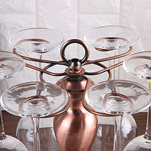 6 ripiani in ferro autoportante per bicchieri da vino, supporto in metallo, facile da montare, robusto scaffale per occhiali perfetto per cucina/armadio