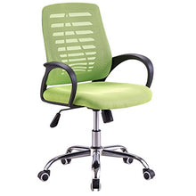 ZHJING Seggiola da Bar Computer di casa Sedie Ufficio ergonomiche Seggiovia Sedia del Personale della sede Antiscivolo (Color : Green)