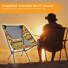 JUNC. Pesca Etnica Sedia da Campeggio Pieghevole BBQ BBQ Spiaggia da Esterno Seggiolino da Picnic per Pesca all'aperto Accessori Portatili Picnic Escursionismo Campeggio