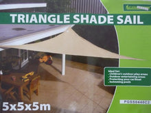point-garden Triangolo Di Sole Protezione Sole Vele Ombra 5x5x5 m Nuova
