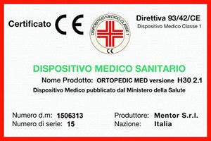 MENTOR - Materasso Memory Med H4 Matrimoniale 160x190 Ortopedic Med H30 4D Evo Gel DISP. Medico DETRAIBILE H30 con Memory Gel - 11 Zone - DETRAIBILE