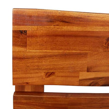 SKM Giroletto con Bordi Vivi in Legno Massello di Acacia 120 cm