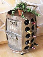 DanDiBo Scaffale Vino per 30 Bottiglie Porta-vivande 1499 Botte Vino in Legno 72cm Supporto Bottiglie Bar