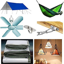 Amaca Ganci Appesi Kit Heavy Duty Yoga Hanging Kit Swing Appendini in Acciaio Inox Pad Occhi Soffitto Gancio Per I Set in Legno Altalena Con Pneumatico Girevole Sedile Trapeze Yoga Argento