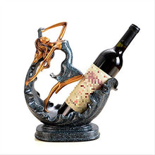No brand Mobili per la casa cremagliera del Vino Decorazione Decorazione della casa Artigianato Resina cremagliera del Vino Ragazza Creativa cremagliera del Vino Blu