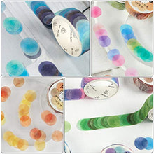 Toddmomy 7 Rotoli di Frutta Candy DOT Washi Tape Set Adesivi Rotondi per Journal Planner Fai da Te Scrapbooking Notebook Decalcomanie (Colori Casuali)