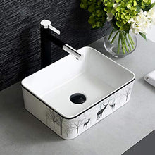 JPOYT-O sopra Il Contro Bacino Piazza Bagno Lavatoio Piccolo Mini Servizi igienici Un Foro 400x305x130mm