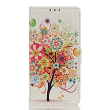 TYWZ Portafoglio Cover per Samsung Galaxy A31,Creativo Motivo Custodia Libro Chiusura Magnetica Flip Case Pelle PU con Supporto di Stand Carte Slot-Red Tree