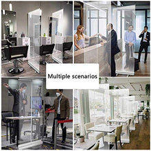KMILE Piano Start Sneaced Guardia con roll up stand stand in standing Isolazione barriera trasparente Protezione del film Scudo di protezione, facile da trasportare - Divisori della stanza delle parti