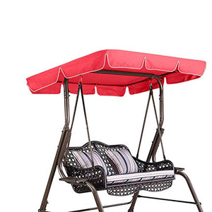 Altalena Sedile Coprivaso Impermeabile Antipioggia Antipolvere Protezione Antipolvere Altalena Canopy Coperchio Superiore Ricambio per Esterni Portico Cortile Cortile Giardino Amaca(Red)