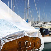 ZXHQ Telone Impermeabile per Esterno Trasparente 2x8m, Teloni Impermeabili Occhiellati Trasparenti, Telo di Protezione Trasparente Telone Multiuso per Gazebo Carport Piante