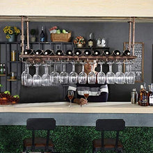 DJSMjbj Wine Bar Wine Rack Hanging portabicchieri Europea Calice di Vino Rack Hanging Upside Holder Giù Tazza Creativa Barra di Sospensione Ripiani Decke (Color : B1, Size : 120 * 35cm)