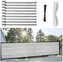 KANULAN Privacy Screen Fence partizione Cover-polietilene ad Alta densità 180GSM Vento e Protezione UV Balconi Steccati (Color : Gray White, Size : 0.9x5m)