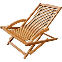 vidaXL Sedia Sdraio Prendisole Giardino Patio con Poggiapiedi in Legno di Acacia