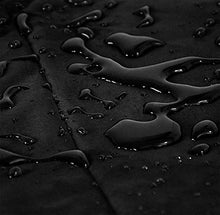 HSBAIS Tondo Copertura per Mobili da Giardino, Anti-UV Impermeabile Copertura Tavolo Giardino Esterno Resistente allo Strappo per Giardino Mobili Tabella,Black_128x71CM