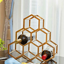 Portabottiglie Vino del metallo Rack, Holder Free Standing di immagazzinaggio del vino for il vino Cabinet controsoffitto Gabinetto decorazioni Mestieri Wine Rack Portabottiglie da vino regalo
