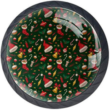 Modelli di calza di Natale Pomelli per Porta Set di 4 Pomelli per Mobili Manopole per Cassetti Cucina Armadio Vetro