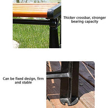 LXLH Panca da Giardino Panca da Giardino per Esterni, Panca da terrazza per Veranda Impermeabile e Resistente alla corrosione con Schienale, La Struttura in Metallo è antiruggine e Facile da Puli