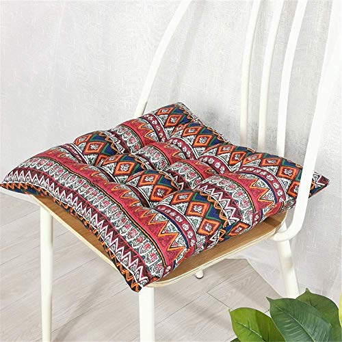Pillowcase 2 Confezioni di Cuscini Quadrati per sedie, Cuscini Antiscivolo, Cuscini per sedie in Cotone e Lino, Cuscini Decorativi, per Uso Domestico in Giardino (# 7,45 * 45 cm)