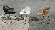 Mano-Tessuto Vimini Rattan Sgabelli da Bar,Patio Tempo Libero Sedia per La Colazione con Gambe in Metallo,Sedia da Cucina Sgabelli Alti con Footrest & Backrest per Bistro caffè