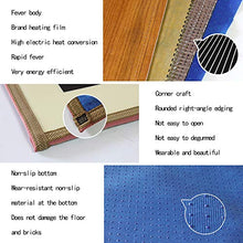 ZZLYY Piedi riscaldata Carpet, la Protezione Ambientale Risparmio energetico e Nessuna radiazione di Carbonio Cristallo Riscaldamento Pad, con Un Non-Radiation Arrampicata Mat for Children,E,50X100CM