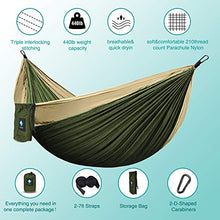 Amaca da Campeggio Giardino, Massima Portatile Nylon da Paracadute per Trekking all'aperto Amaca da Viaggio Esterno Amaca da Giardino Sospesa Interni Capacità di Carico 450lb