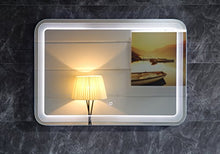 Dr. Fleischmann Design Specchio del Bagno con Illuminazione LED GS086 Interruttore tattile Bianco Freddo IP44 (80 x 60 cm)