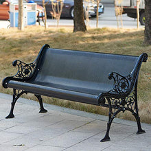 household items Sedia da Giardino in Stile Europeo, panchina Quadrata in Ferro zincato, Sedia a Sdraio per Esterni, Sedile per Il Tempo Libero, può ospitare 2-3 Persone, carico 500 kg