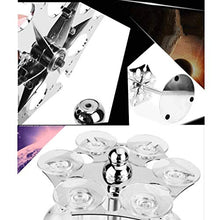 WZHZJ Portabicchieri Doppio Girevole Portabicchieri Girevole in Acciaio Inox Portabicchieri for Vino (Size : L)