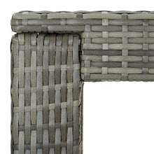 FAMIROSA Tavolo da Bar da Giardino Grigio 100x60,5x110,5 cm Polyrattan