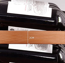 Mensola Vino Scaffale a 3 livelli classico di deposito del vino di legno del vino in legno di 3 livelli 9 bottiglie con 4 titolari di vetro, perfetto per bar, cantina, cantina, armadietto, dispensa Po