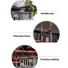 YWYW Scaffali galleggianti per unità Bar Portabottiglie portabottiglie portabicchieri da Appendere Altezza Regolabile portabicchieri portabottiglie portabottiglie a soffitto portabottiglie a Parete