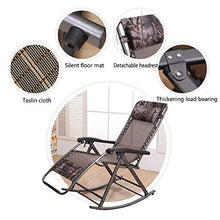 Sedia a sdraio da uomo vecchio, sedia a dondolo pigro per ufficio e balcone, pieghevole da donna incinta, reclinabile, 67 x 55 x 77 cm