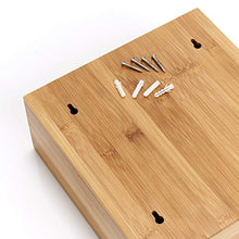 Philips Zeller 13594 Armadietto Pronto Soccorso in Legno di bambù e Vetro, 29x12x31 cm