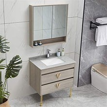 EVFIT Set di unità di vanità Banco per Mobile da Bagno Combinazione lavabo da Terra lavabo Roccia lavabo lavabo lavandino lavandino (Color : Gray, Size : 50x90x80cm)