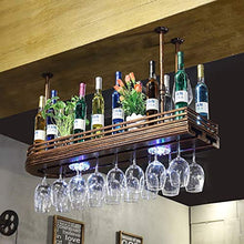 YWYW Portabottiglie per Vino Portabottiglie in Metallo Portabottiglie per Vino Portabicchieri da Vino Portabicchieri da Vino Portabicchieri da Champagne Portabicchieri Portabottiglie al Neon (Luci