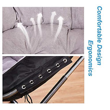 BJH Lettini Prendisole Pieghevoli Lettini Prendisole Moon Chair Sedie da Campeggio Imbottite Sgabelli per Il Tempo Libero da Esterno Pieghevole Portatile