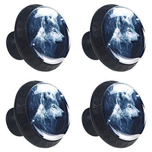 Lupo di notte 4 PCS Pomelli per Porta, Pomolo per Mobile, Pomelli per Mobili con Viti, Maniglia per Armadietto, Pomelli per Porta, Pomelli per Cassetti per Porta, Armadio, Cassetto e Credenza