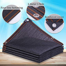 Senza marchio DANDAN Rete Ombreggiante Rete Solare Ispessimento Crittografato Ombra Esterna Rete da Cantiere/Tettoia Auto Rete Isolante Rinforzo A Quattro Fili 12 Pin Nero (Size : 5 * 6m)