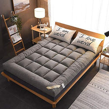 WANG Materasso Futon, Tappetino Tatami, Materasso Pieghevole in Eco-Cotone Memory, Schiuma con Cinghie Materasso Futon Antiscivolo Tradizionale Giapponese Campeggio da Viaggio, A: Grigi
