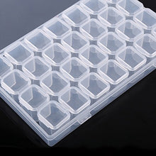 Longzhou Scatola per medicinali, plastica Trasparente 28 Slot Regolabile per Tablet Pillola per medicinali Contenitore per contenitori per Gioielli