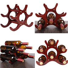 MFLASMF Portabottiglie per Vino in Legno massello di Moda retrò Creativa, può Essere assemblato, Risparmiare Spazio, Ornamenti Decorativi, può Essere utilizzato per la casa, Bar, Ristorante, riposti