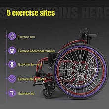 Sedie A Rotelle per Il Tempo Libero per Lo Sport, Ergonomico Trasmissione Facile Telaio del Piede Pieghevole Leggero Ruota Posteriore Gonfiabile, Trolley Sportivo, 13Kg A