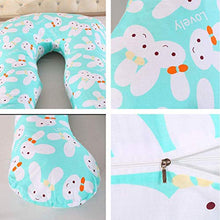 Gravidanza a forma di U cuscino stampato completa di maternità corpo Nursing Cuscino alta cotone elasticizzato sostituibile e lavabile for dormire in gravidanza e allattamento, 06,120x65cm Huangwei721