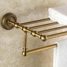 HTL Scaffale di stoccaggio Asciugamano Rack Bagno Antico Bagno Asciugamano Rack Casa Bagno Hardware Sospensione WC Rack Facile da Installare